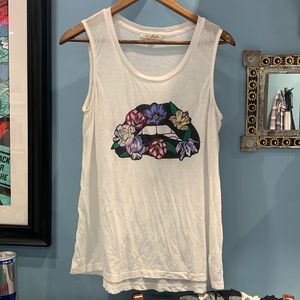 White Express M muscle tank